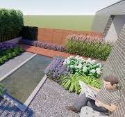 moderne strakke tuin