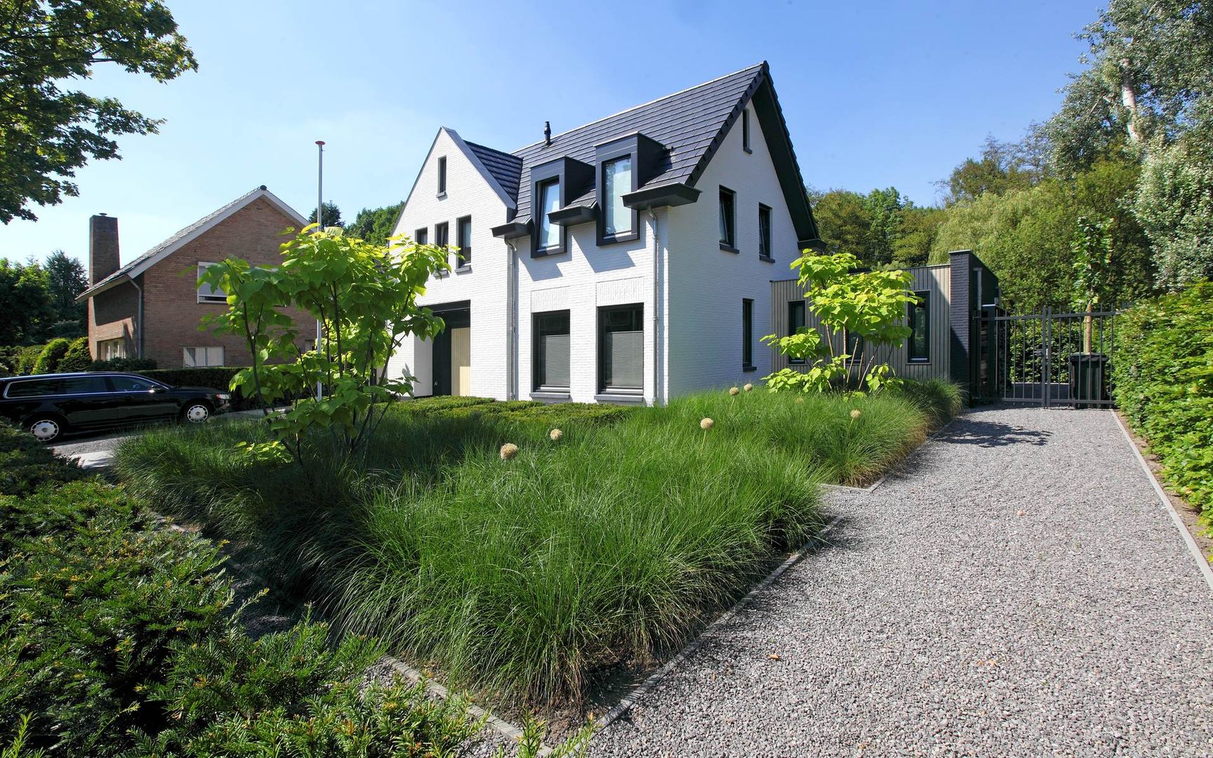 grote voortuin ontwerp