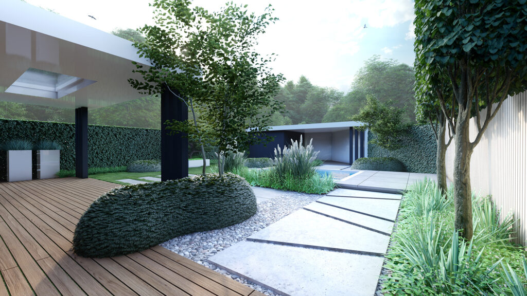 3d ontwerp tuin