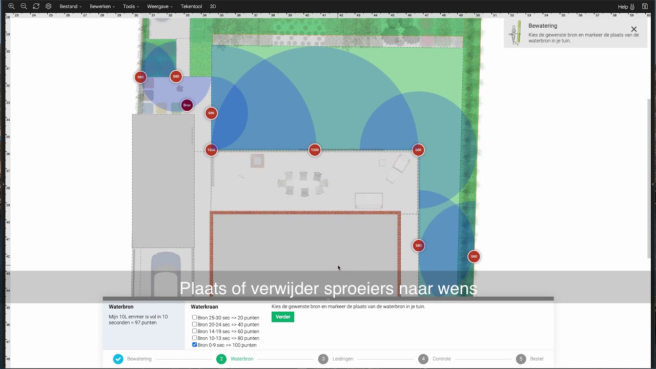 tuin in 3d tekenen