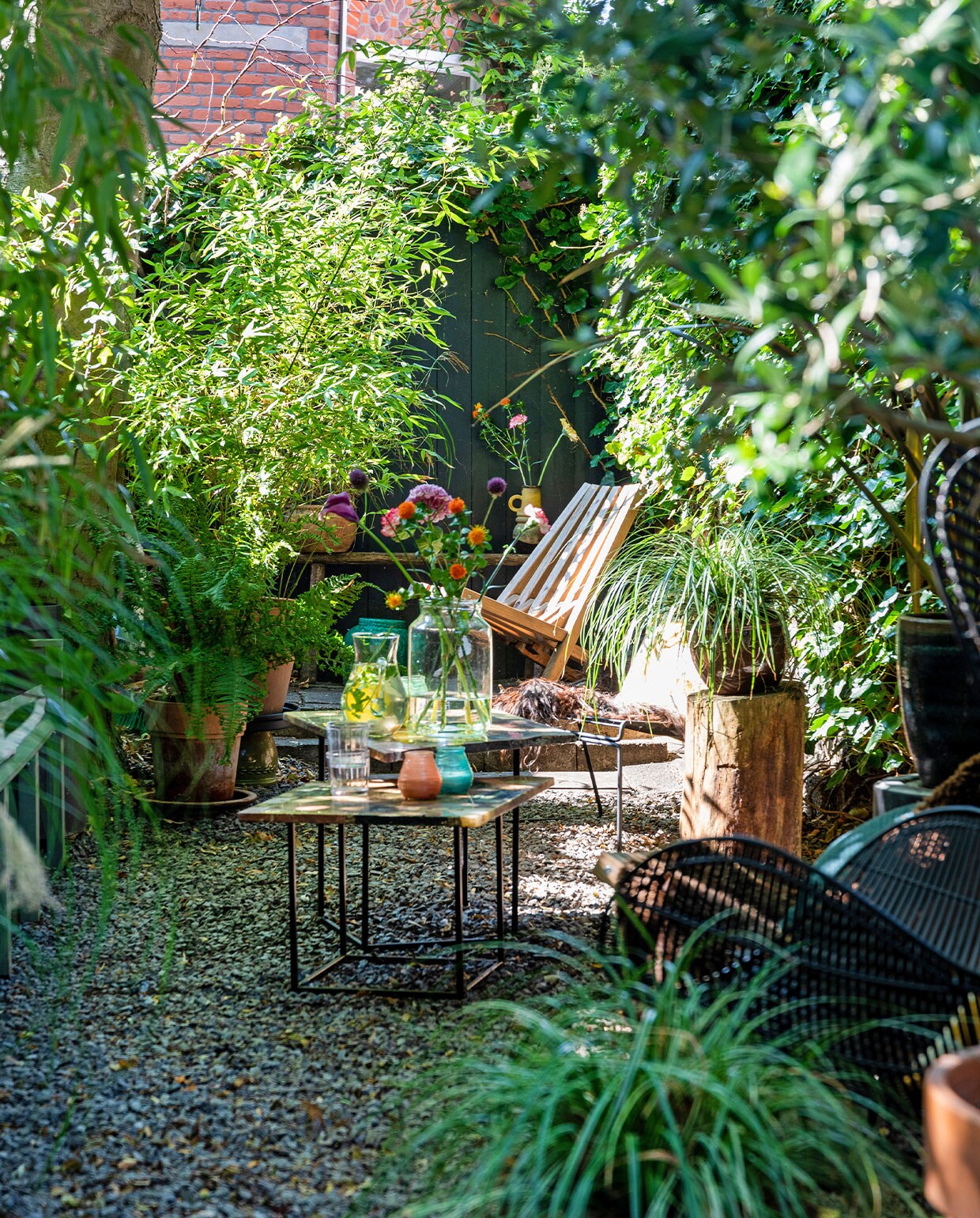 tuinontwerp lange smalle tuin