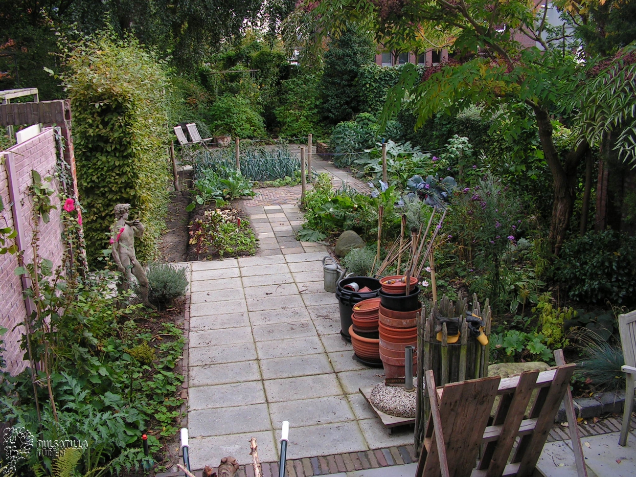 tuinontwerp voor lange smalle tuin